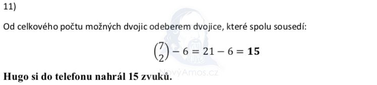 Didaktický test z matematiky - podzim 2020 - řešení úlohy 11