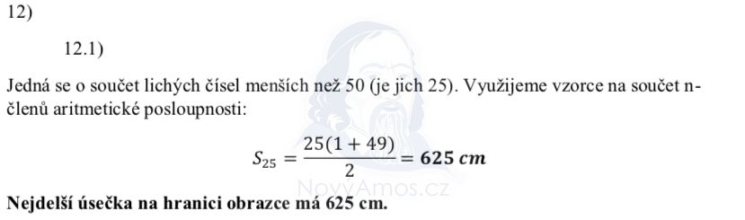 Didaktický test z matematiky - podzim 2020 - řešení úlohy 12