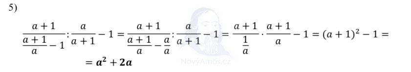 Didaktický test z matematiky - podzim 2020 - řešení úlohy 5