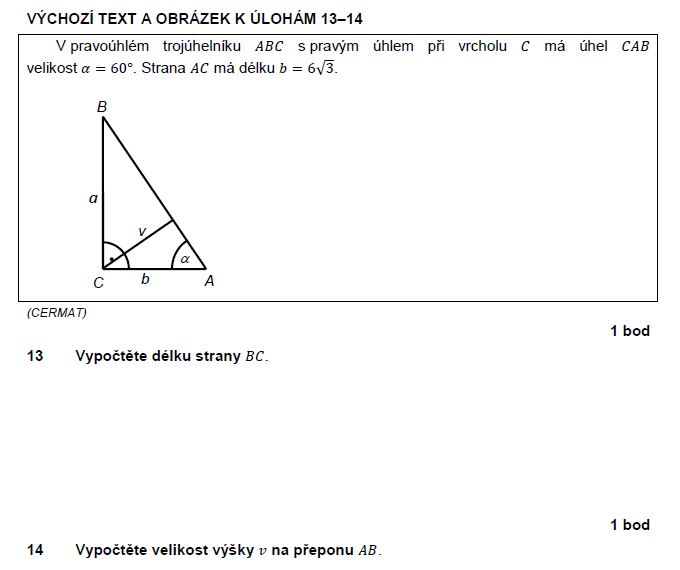 matematika-test-2011-podzim-zadani-priklad-13,14