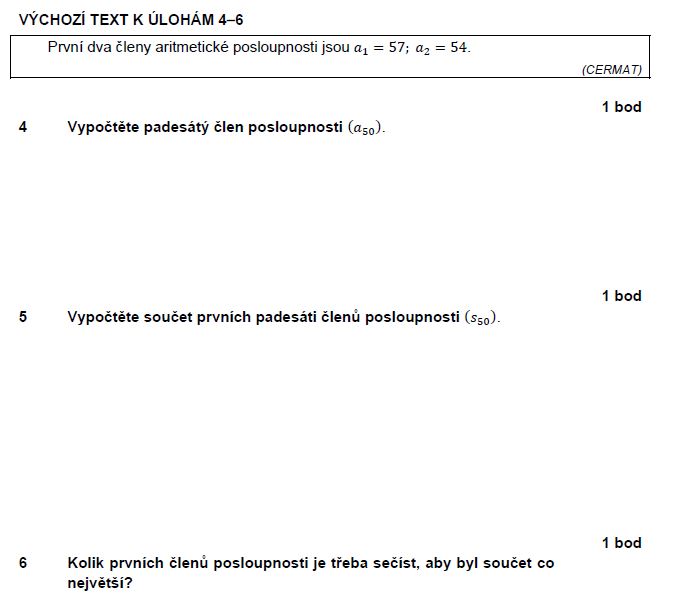 matematika-test-2012-jaro-zadani-priklad-4,5,6