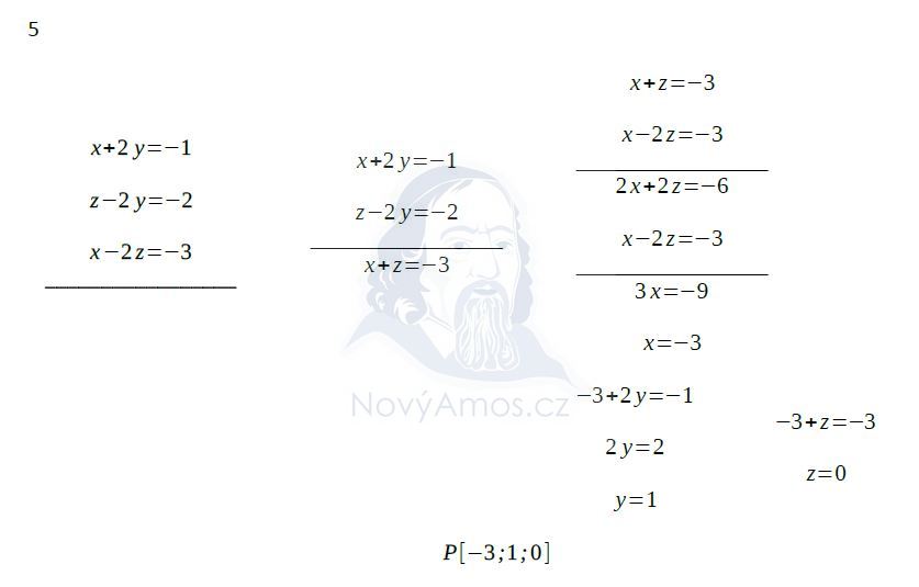Didaktický test z matematiky - podzim 2017 - řešení úlohy 5